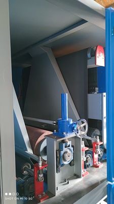 SKD Double Head Wide Belt Grinding Machine For Metalworking / Automotive Industries