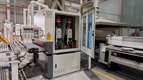Customized Wide Belt Sanding Machine Small Footprint For Metal Finishing / Deburring