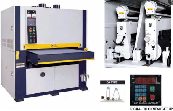 15Rpm - 45Rpm Wide Belt Sanding Machine For Deburring / Edge Breaking