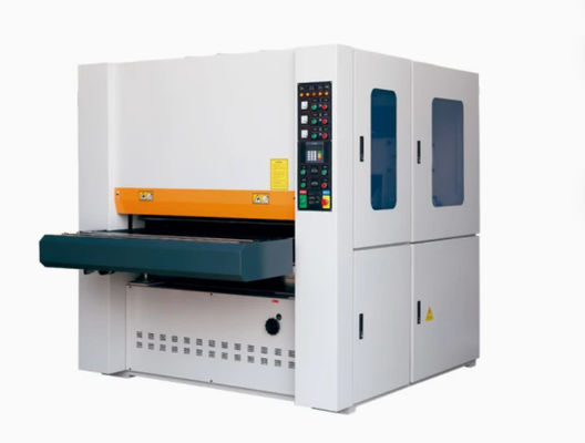 Small Footprint Wide Belt Sanding Machine 1 Head - 3 Head Dry Operation